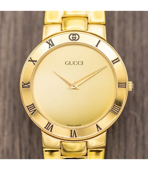 vintage gucci watch gold and silver|old Gucci watch value.